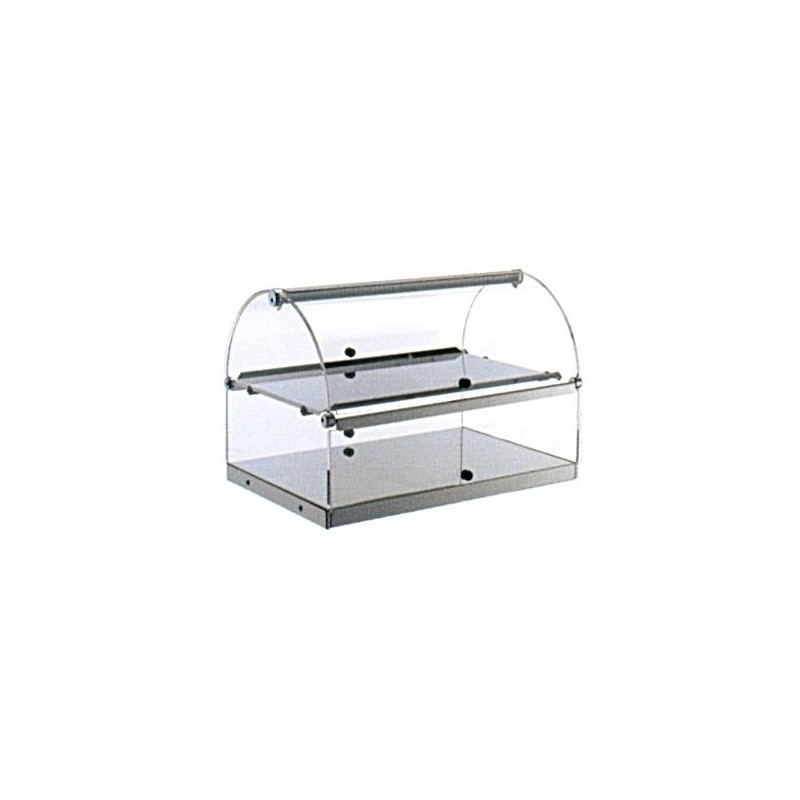 VETRINA 2P INOX T.cm 80x35x33h  - 5178012 | Novalberghiera