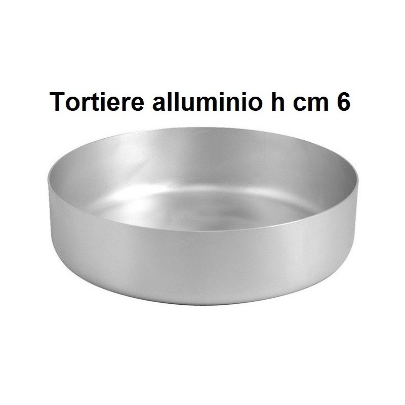 TORTIERA ALLUMINIO CIL.cm 6 h  - 533999 | Novalberghiera