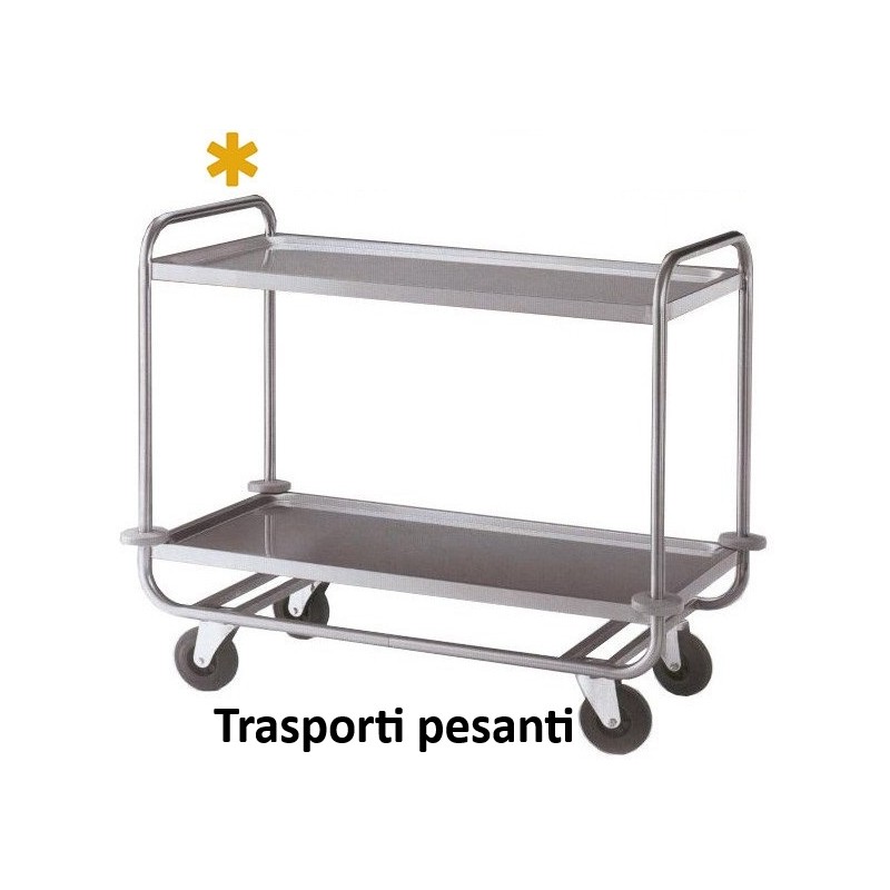 CARRELLO INOX 2P MAXI 109x69  - 6435102 | Novalberghiera
