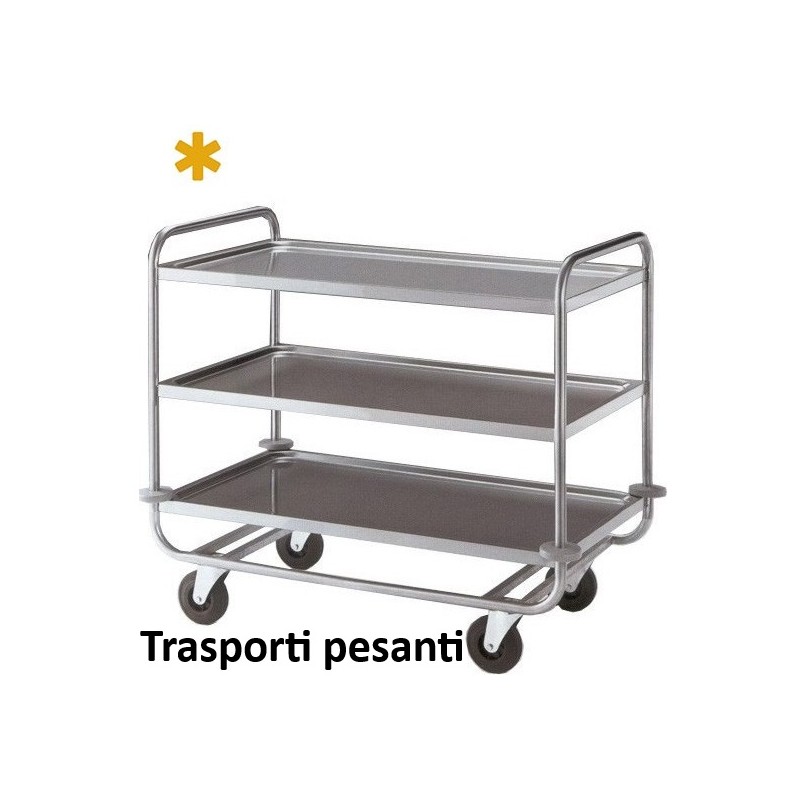 CARRELLO INOX  MAXI 3P 109x69  - 6435103 | Novalberghiera