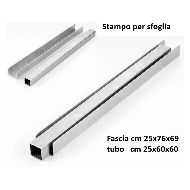 KIT 2 Pz. STAMPO SFOGLIA 25x76