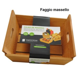 CASSETTA LEGNO cm 21x21x7h  - 723021 | Novalberghiera