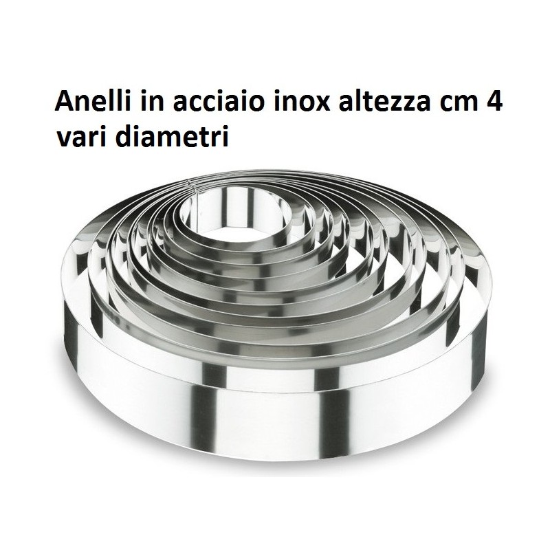 SERIE ANELLI INOX  cm 4h  - 991999 | Novalberghiera