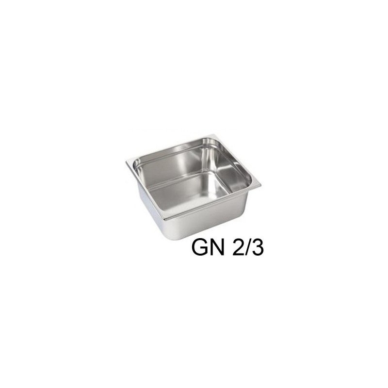 VASCA GN INOX 2/3 cm35x32x4h  - 3082004 | Novalberghiera
