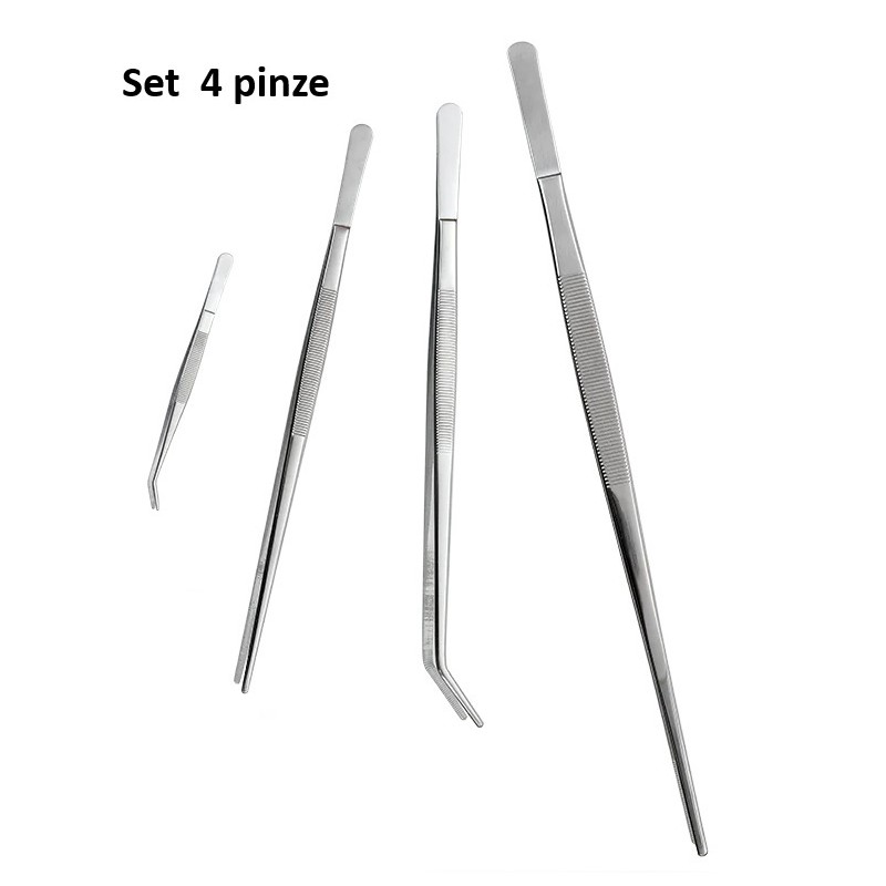 SET 4 PINZE CHEF INOX  - 3585000 | Novalberghiera