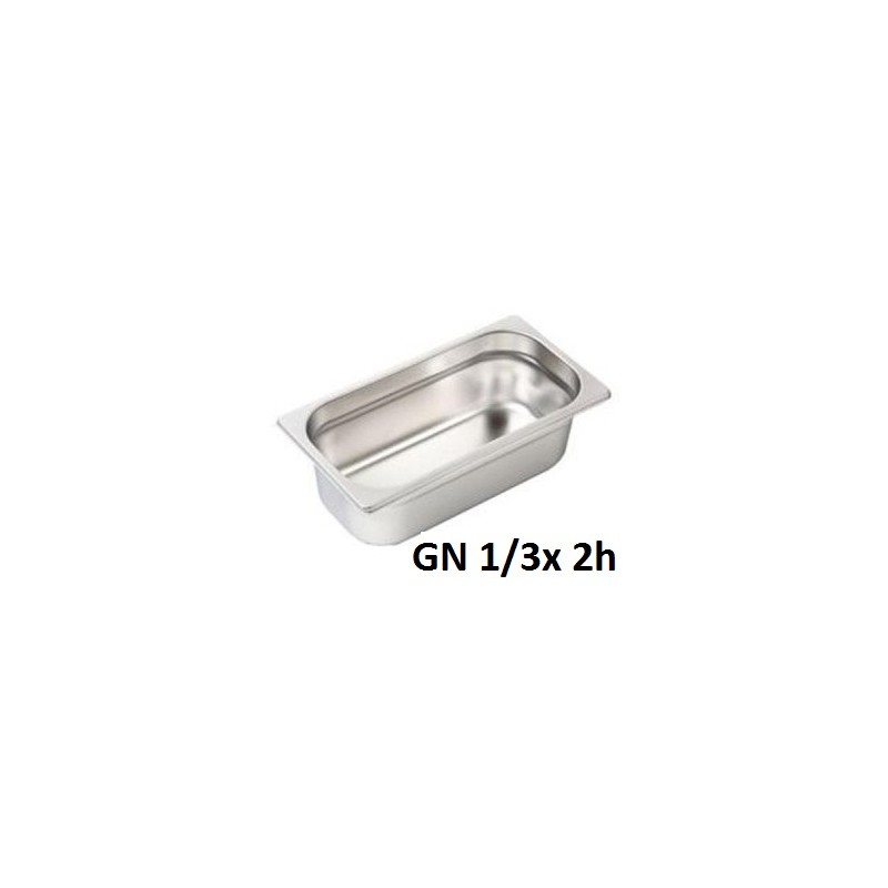 VASCA GN INOX 1/3 cm32,5x18x2h  - 3084002 | Novalberghiera