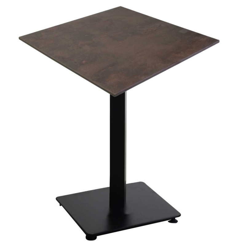 TAVOLO+PIANO HPL.CORTEN 59x59x73h