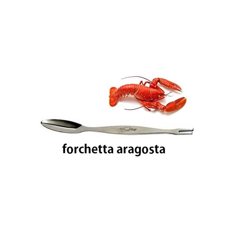 FORCH.CROSTACEI INOX cm 23  - 4055000 | Novalberghiera