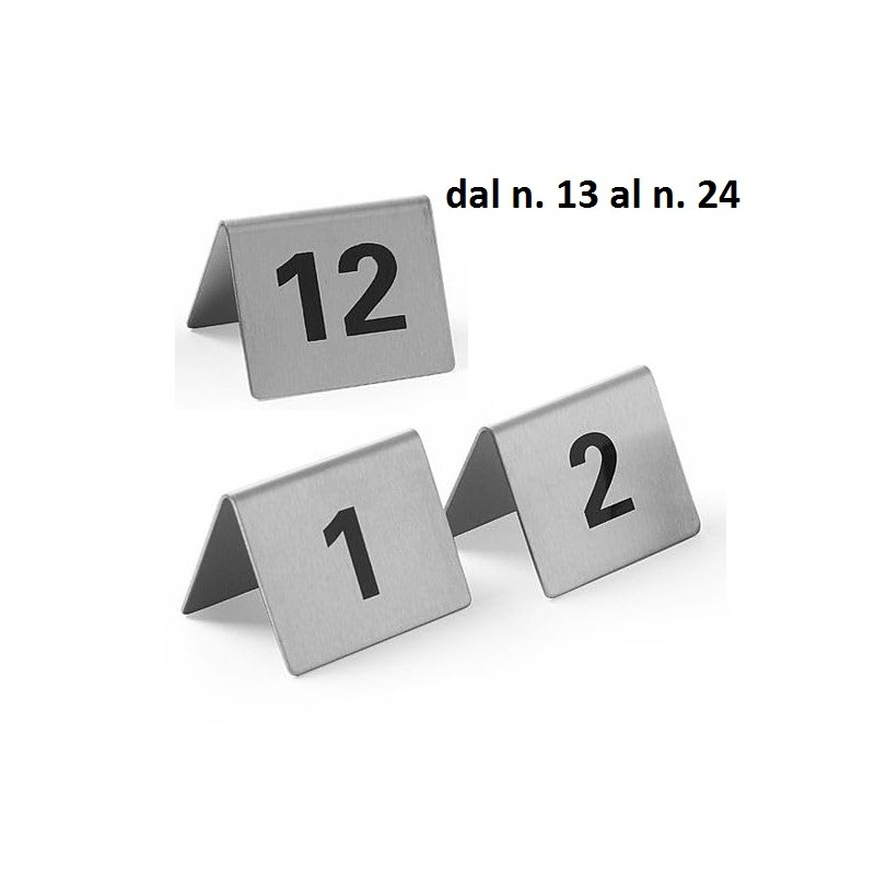 SET SEGNATAVOLI INOX 13÷24  - 1261013 | Novalberghiera