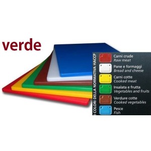 TAGLIERE GN verde  53x32,5x2  - 4779553 | Novalberghiera