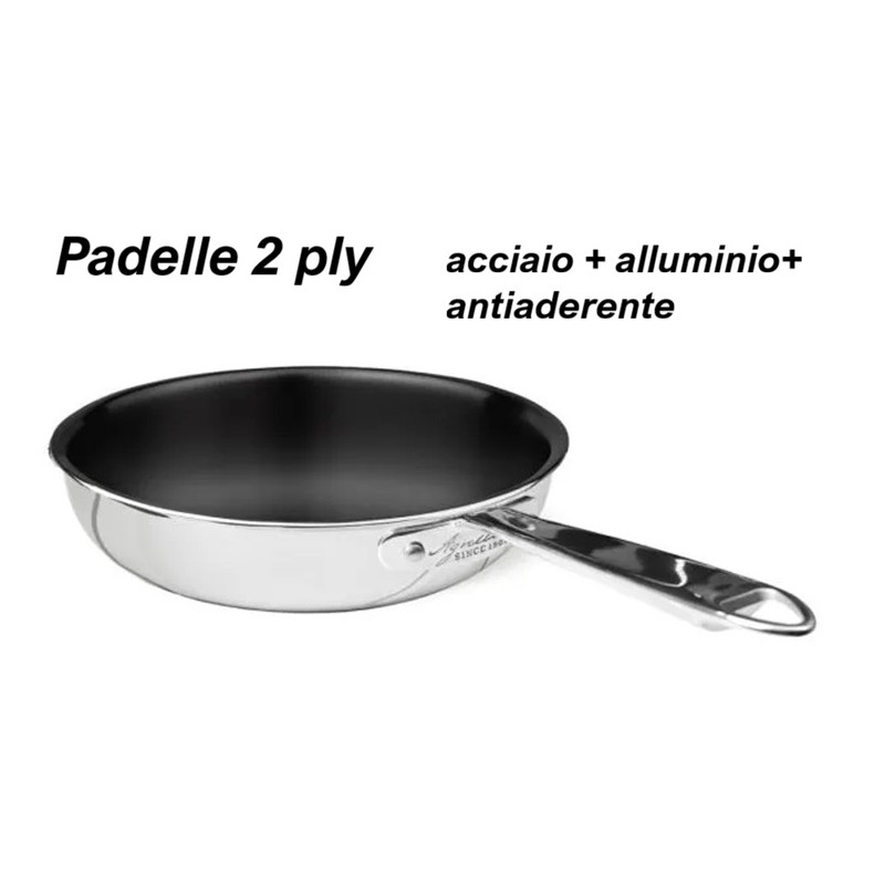PADELLA INOX +ALLUMINIO ALTA+ANTIAD.