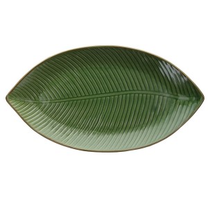 RELIEF PIATTO FOGLIA cm 34x18  - 2568003 | Novalberghiera
