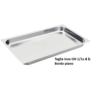 TEGLIA INOX GN 1/1x4 h  - 3079004 | Novalberghiera