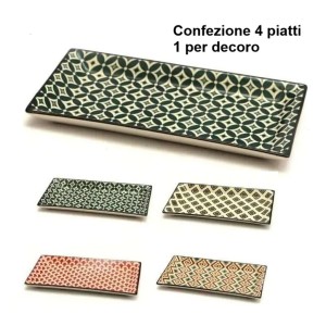 PIATTO RETT.MOSAIK cm 23x12 (2x3)