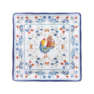 PIATTO MELAMINA ROOSTER  28x28  - 1035002 | Novalberghiera