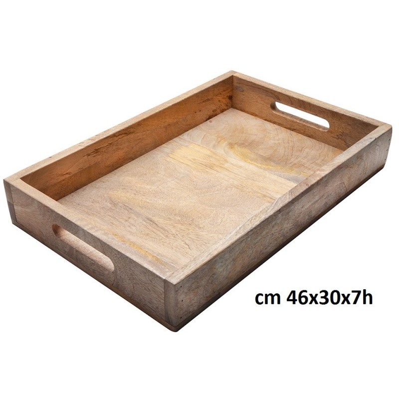 VASSOI LEGNO cm 46x30x7h  - 1102146 | Novalberghiera