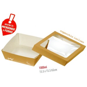 N.25 FOOD BOX cm 15x15-1000 ml.  - 1391071 | Novalberghiera