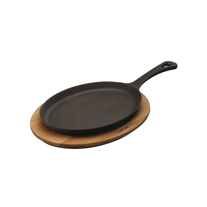 PIATTO GHISA OVALE C/S.cm 23x17  - 1409001 | Novalberghiera