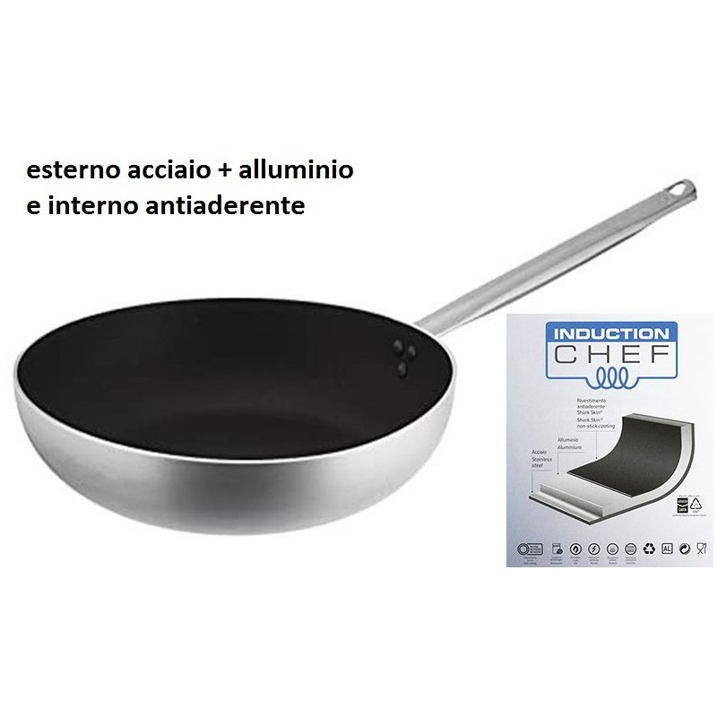 PADELLA F.INOX+ALL+ANT.cm 20  - 1428020 | Novalberghiera