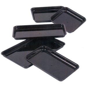 VASCA POLIPR.NERO cm 22x29x3h  - 1478001 | Novalberghiera