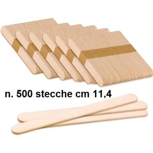 N.500 STECCHE LEGNO cm 11,4  - 1506020 | Novalberghiera