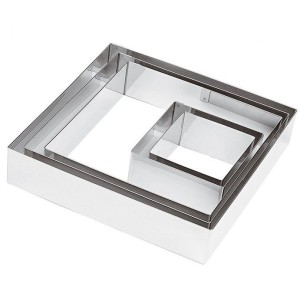 QUADRO INOX  cm12x12x4,5h  - 1608012 | Novalberghiera