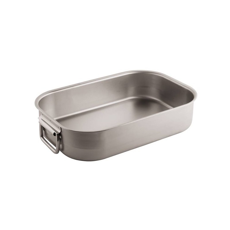 TEGLIA RETT INOX cm60x35x9h  - 1927060 | Novalberghiera
