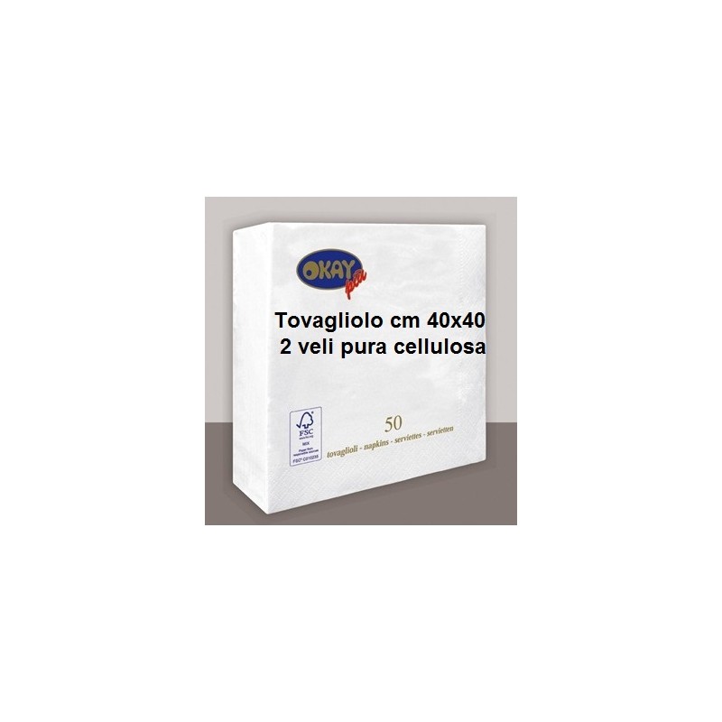 N.2400 TOV.li 2 VELI 40x40 BI  - 2349110 | Novalberghiera