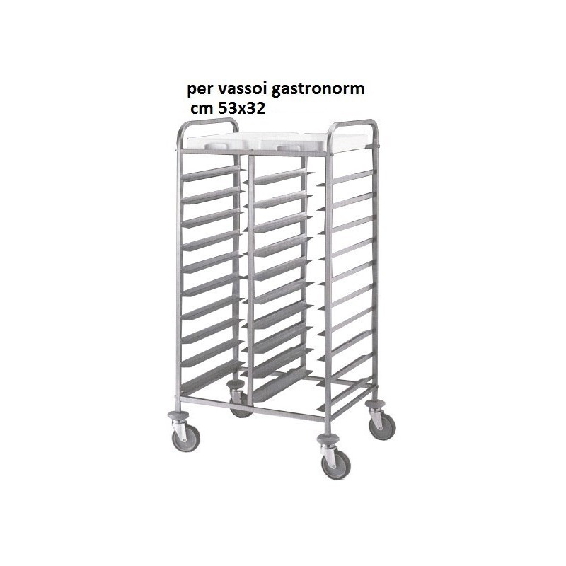 CARRELLO 24 VASSOI GN1/1 80x60  - 2542024 | Novalberghiera