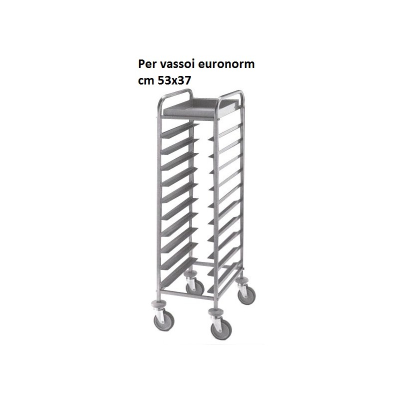 CARRELLO 12 VASSOI EN 50x60  - 2542112 | Novalberghiera