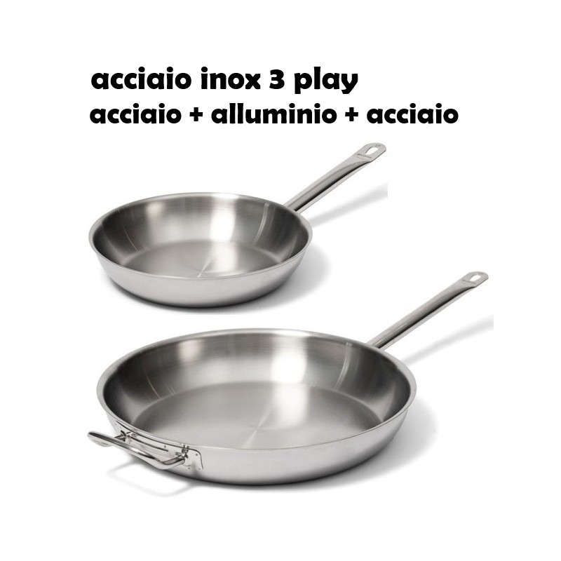 PADELLE INOX 3 PLAY INDUZIONE  - 268999 | Novalberghiera