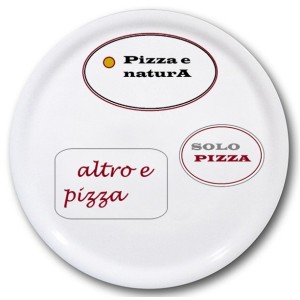PIATTO PIZZA LOGATO Øcm31