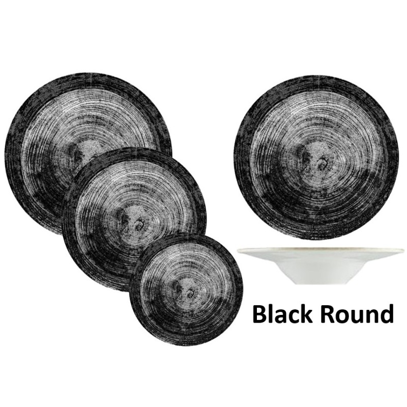 SERIE TAVOLA BLACK ROUND  - 2695999 | Novalberghiera