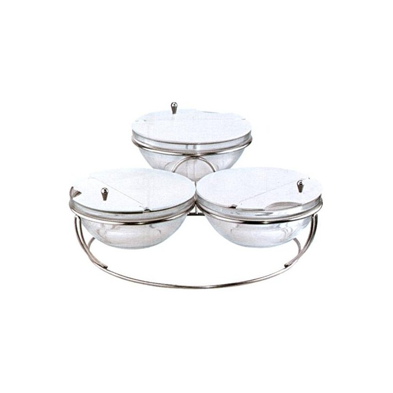 PORTA MUESLI 3 CIOTOLE C/COP.  - 2820013 | Novalberghiera