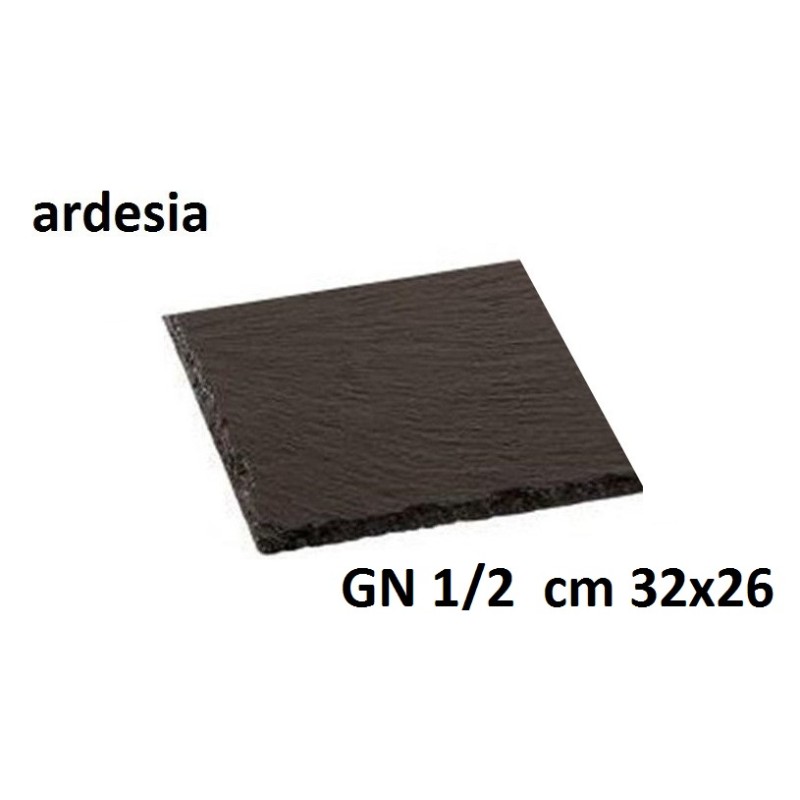 PIATTO ARDESIA GN 1/2 cm 32x26  - 3007012 | Novalberghiera