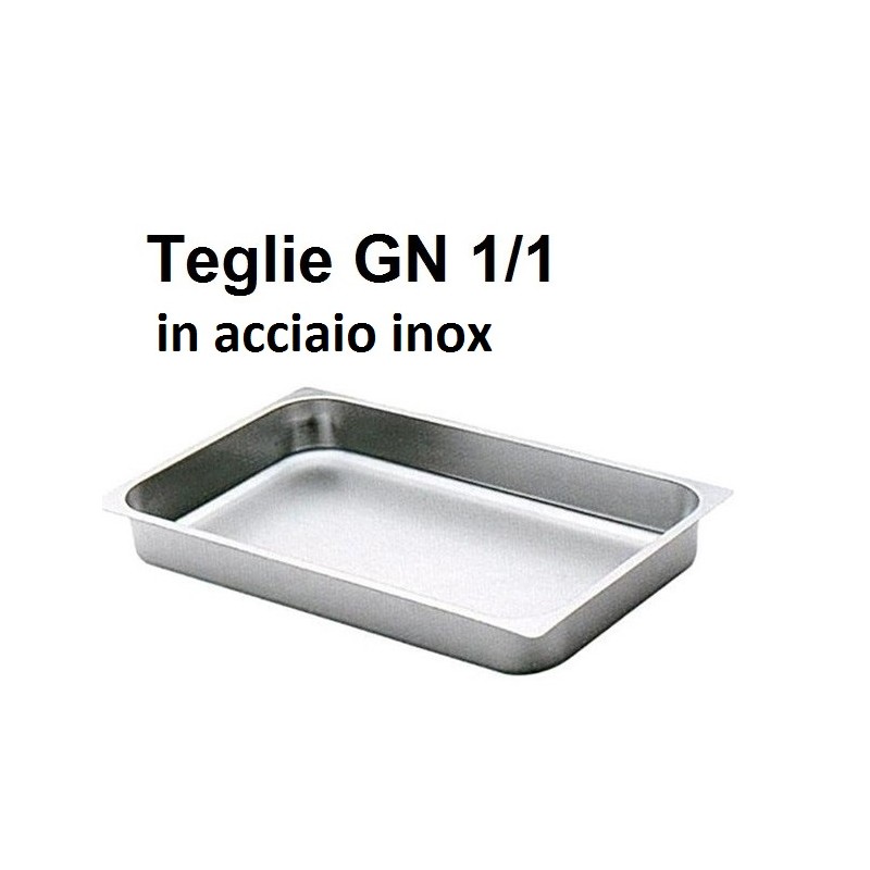 TEGLIE INOX GN 1/1 cm 53x32,5  - 3079999 | Novalberghiera