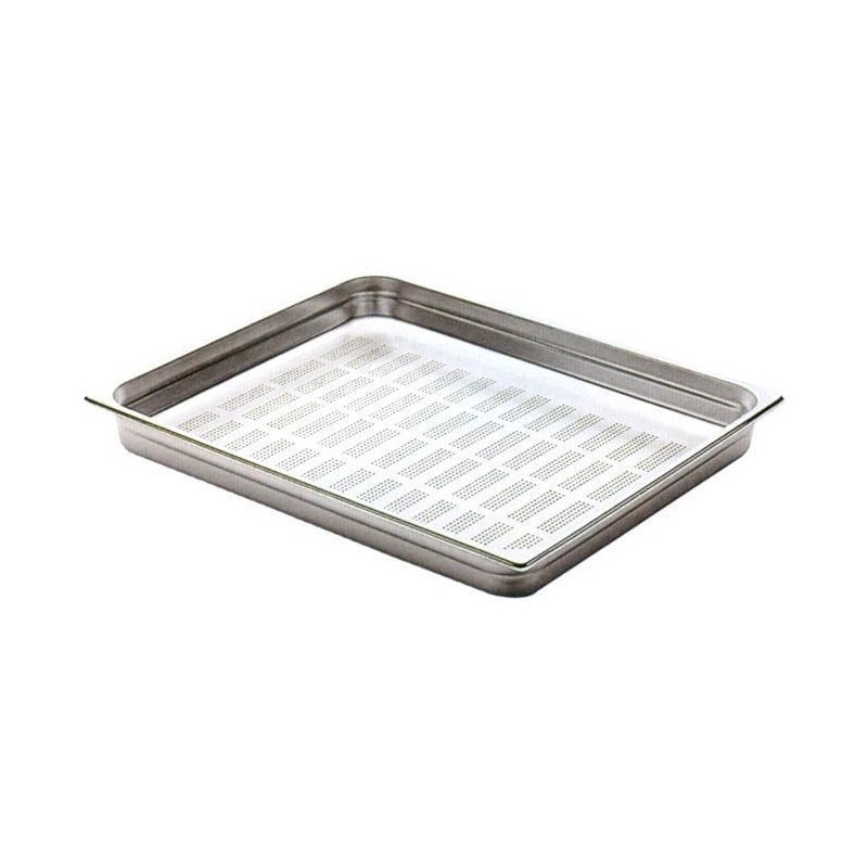 VASCA INOX FORATA GN 2/1x2h  - 3088002 | Novalberghiera