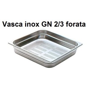 VASCA INOX FORATA GN 2/3  - 3090999 | Novalberghiera