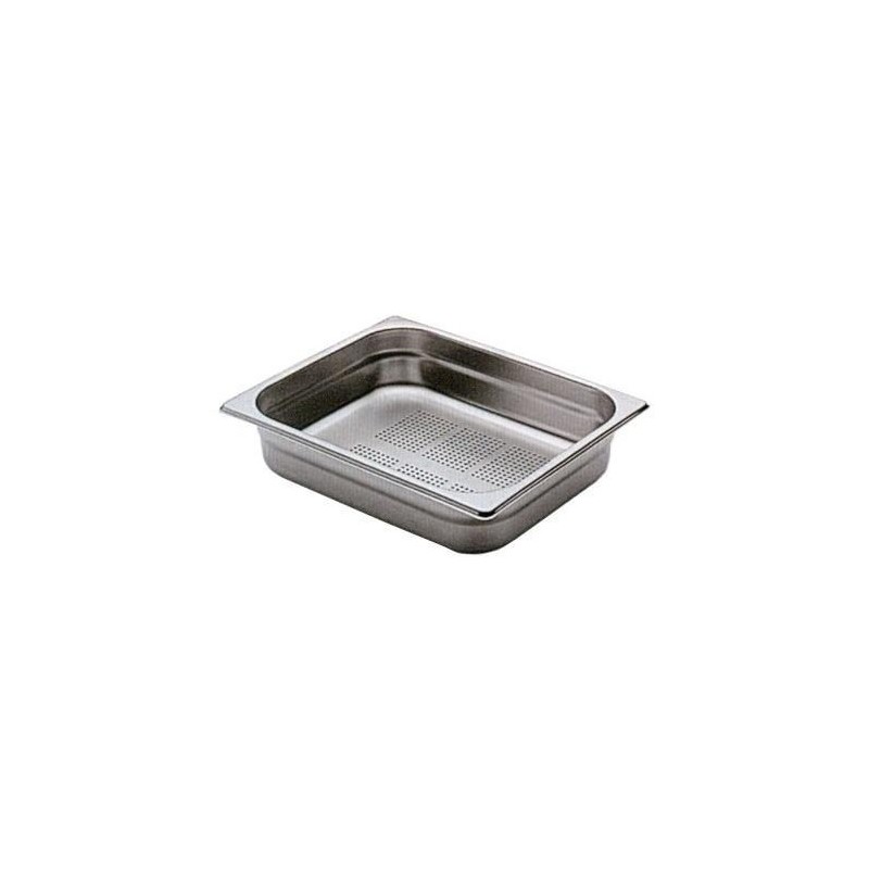 VASCA INOX FORATA GN 1/2x20h  - 3091020 | Novalberghiera