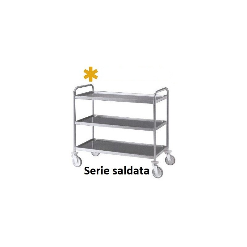 CARRELLO INOX 3P/saldati 89x59  - 3487083 | Novalberghiera
