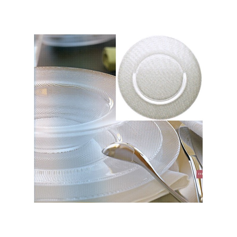 PIATTO VETRO RIFLESSO cm.28  - 3688128 | Novalberghiera