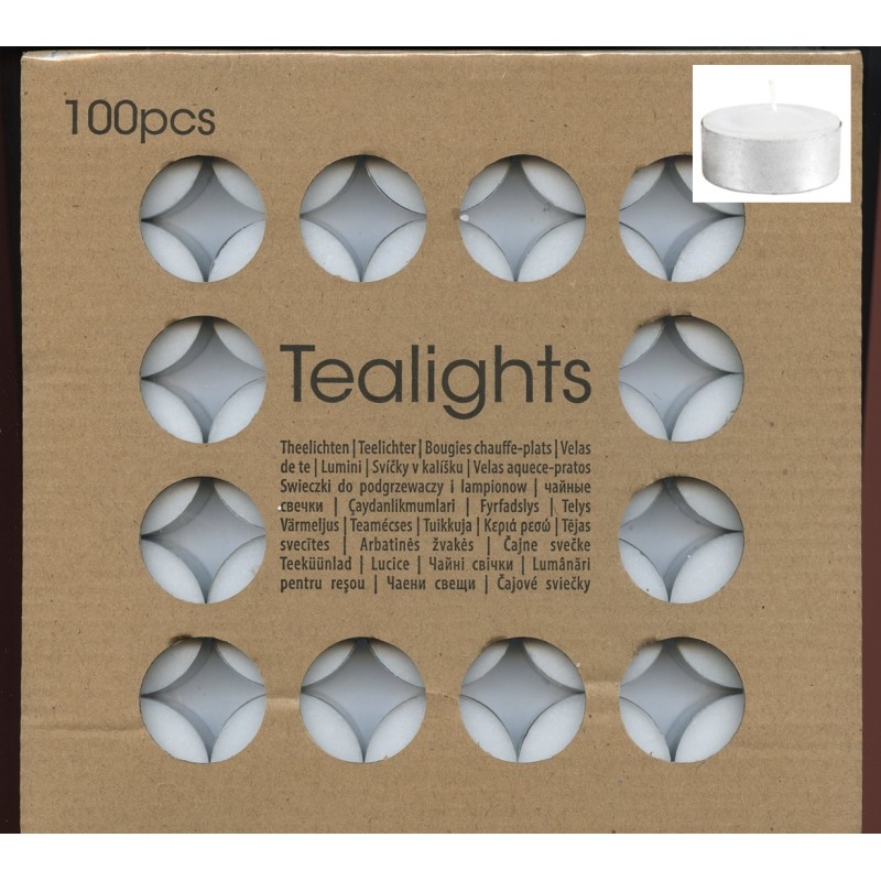 Pz.100 CANDELE DA TAVOLA  - 3909100 | Novalberghiera
