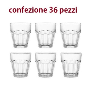 CONFEZIONE N.36 BICCHIERI BORMIOLI ROCK BAR PROMO cl.20  - 4133021 | N