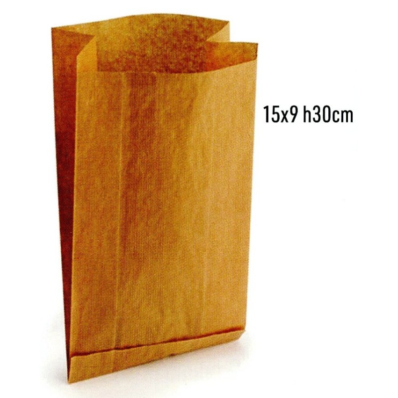 N.500 SACCHETTI PANE cm 15X9X30h  - 4433020 | Novalberghiera