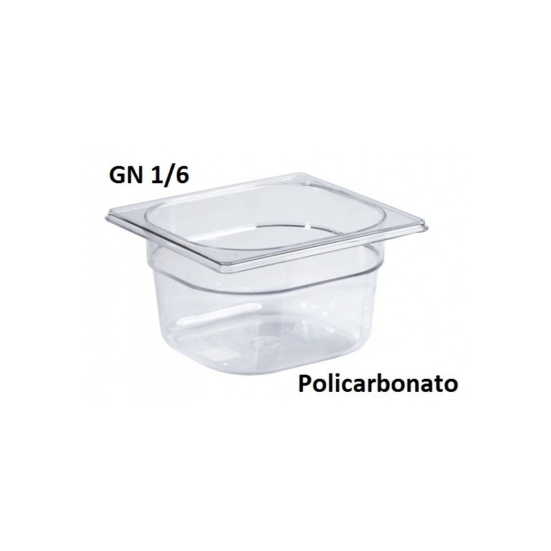 VASCA POLICARB. GN 1/6x15h  - 4614015 | Novalberghiera