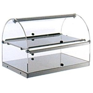 VETRINA 2P INOX T.cm 50x35x33h  - 5178002 | Novalberghiera