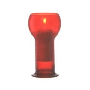 PORTACANDELA -LUCILLA rosso  - 5274001 | Novalberghiera