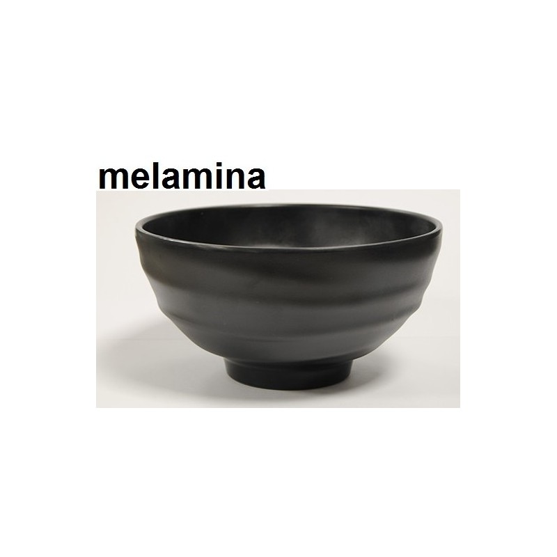 BOWL C/PIEDE MEL.cm 19x10 nero  - 5376119 | Novalberghiera
