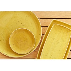 SERIE TAVOLA STONECAST GIALLO  - 5489999 | Novalberghiera