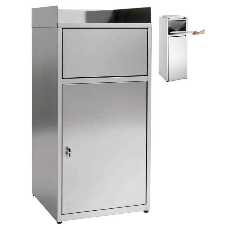 GETTARIFIUTI INOX cm60x60x120h  - 5498000 | Novalberghiera